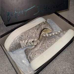 Betsey Johnson SB Sidney Rhinestone Sneaker (Size 8)